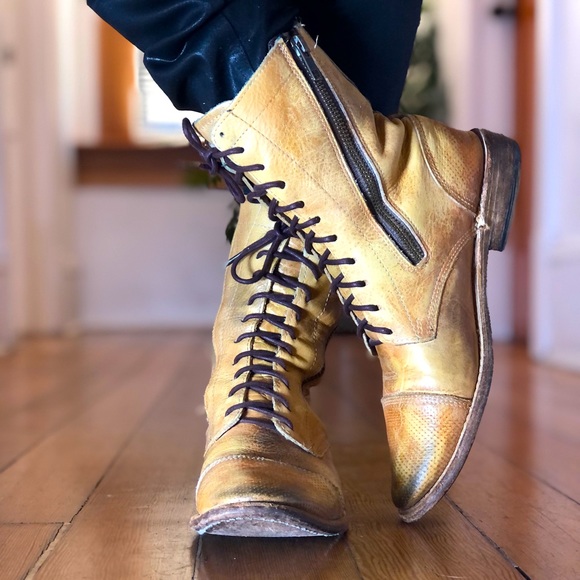 Bed Stu Shoes - ❤️BED | STU LEATHER 2 ZIPPER LACE UP BOOTS